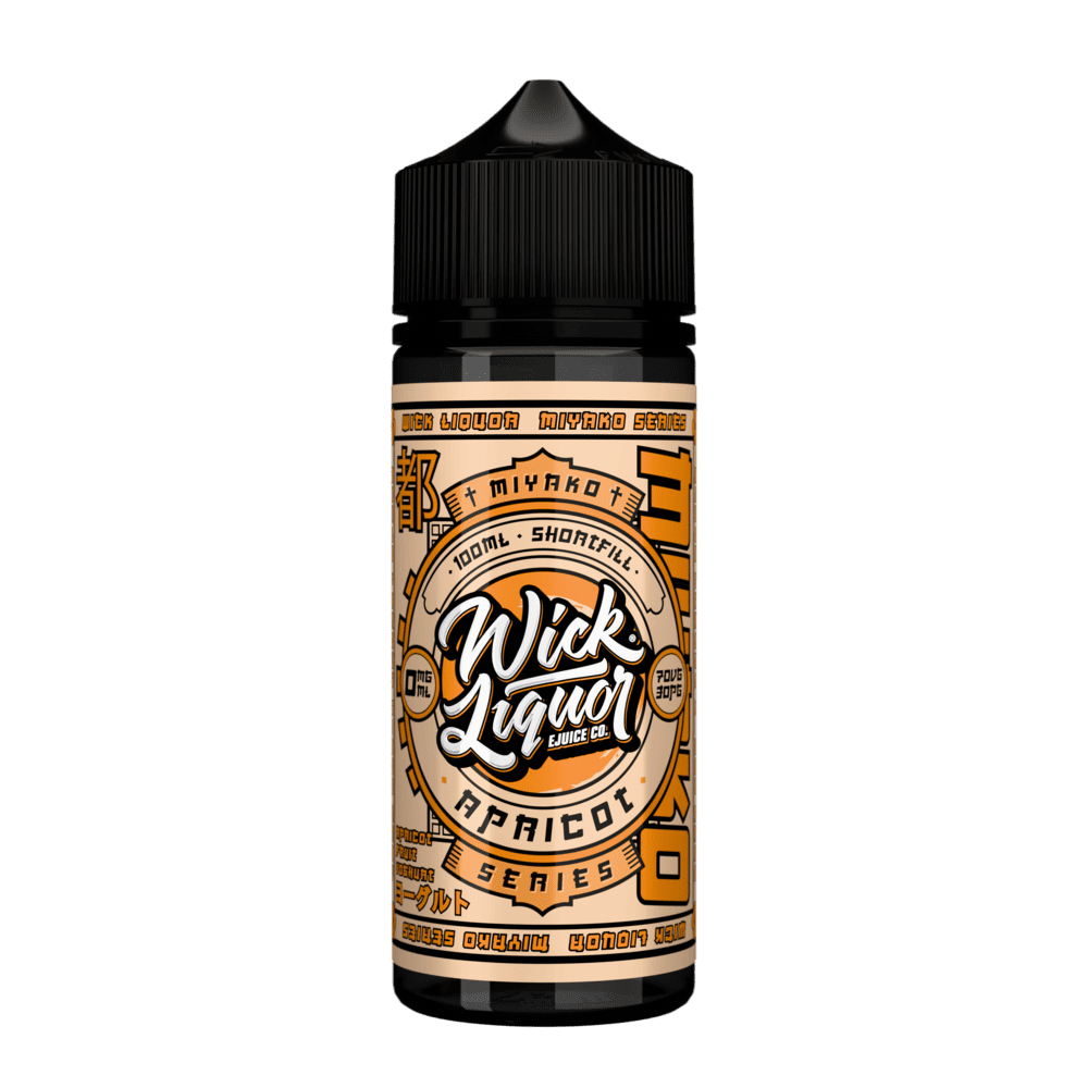 Wick Liquor Apricot Miyako Yoghurt - 100ml Shortfill