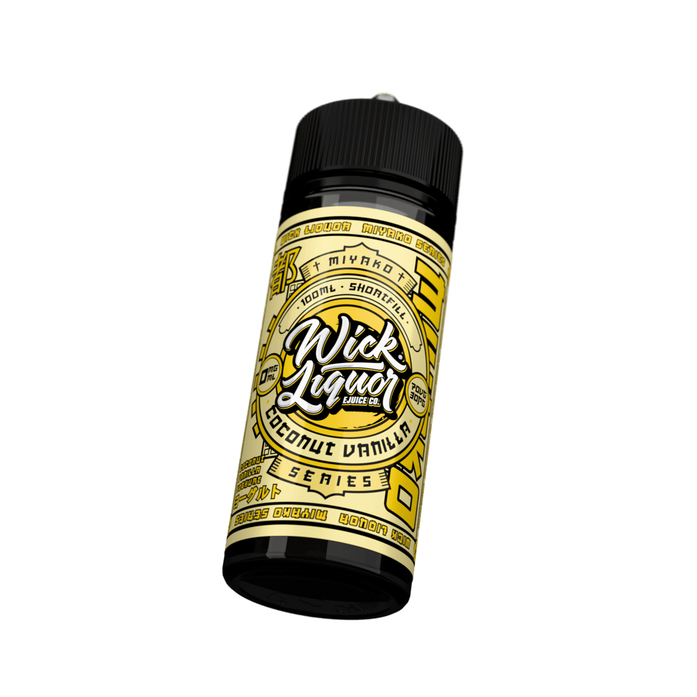 Wick Liquor Coconut Vanilla Miyako Yoghurt - 100ml Shortfill