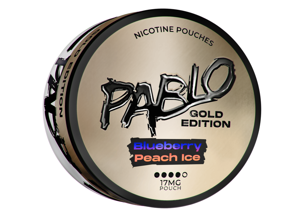 Pablo Gold Edition Blueberry Peach Ice Nicotine Pouches