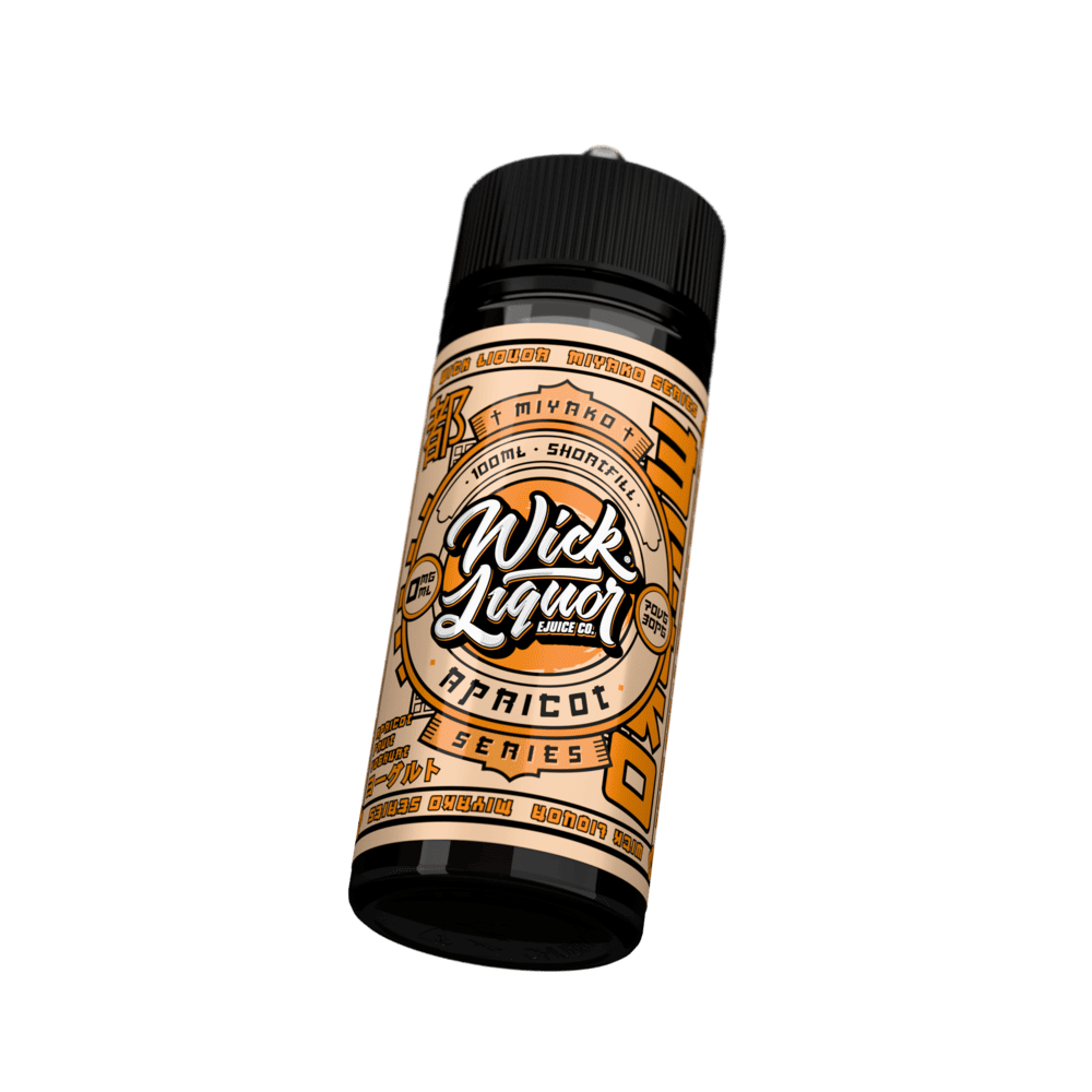 Wick Liquor Apricot Miyako Yoghurt - 100ml Shortfill