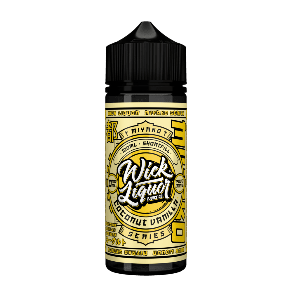 Wick Liquor Coconut Vanilla Miyako Yoghurt  - 100ml Shortfill