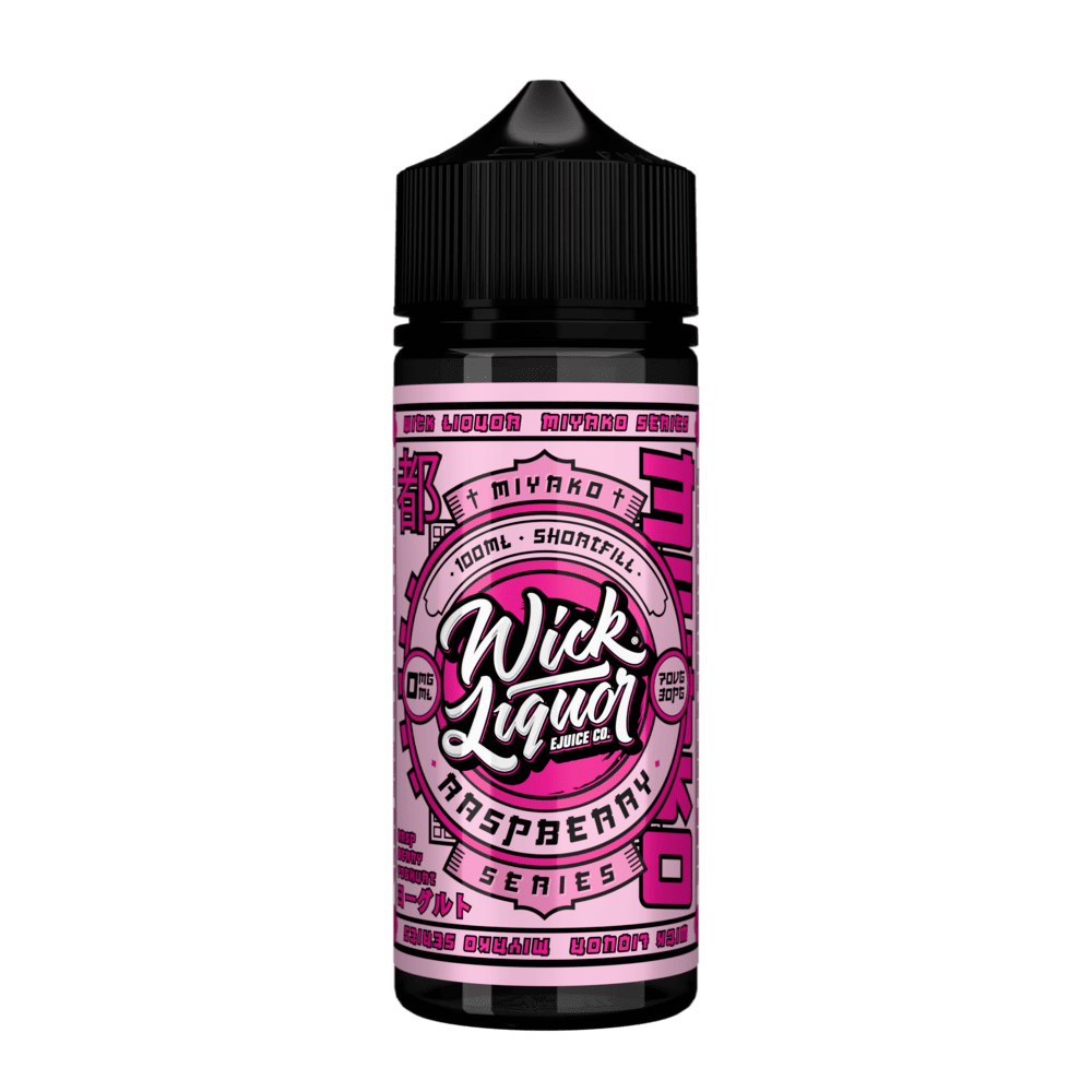 Wick Liquor Raspberry Miyako Yoghurt  - 100ml Shortfill